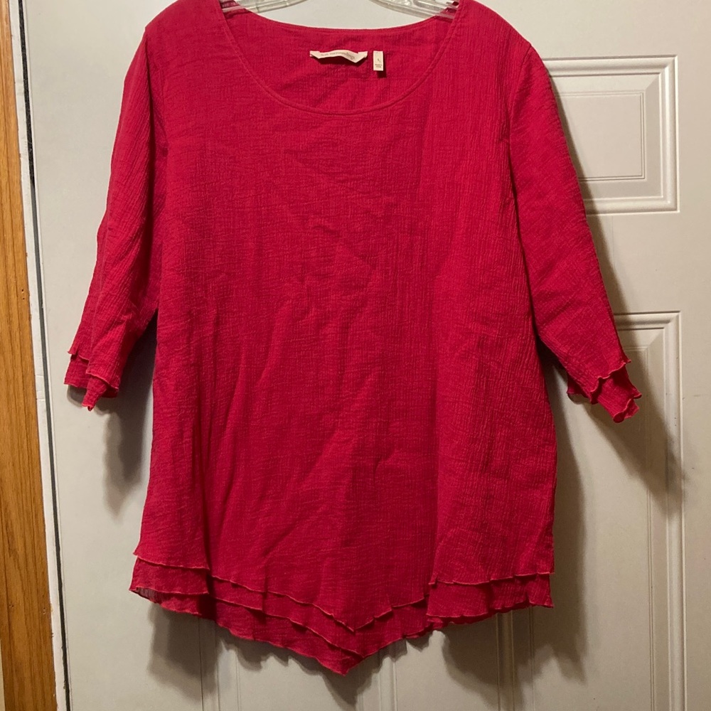 Soft Surroundings Vibrant Blouse L